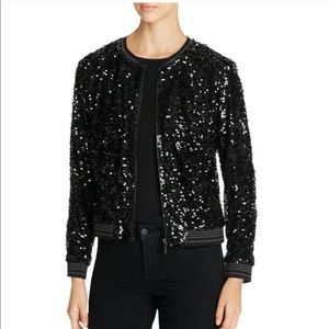 Sanctuary sequin full zip jacket- medium